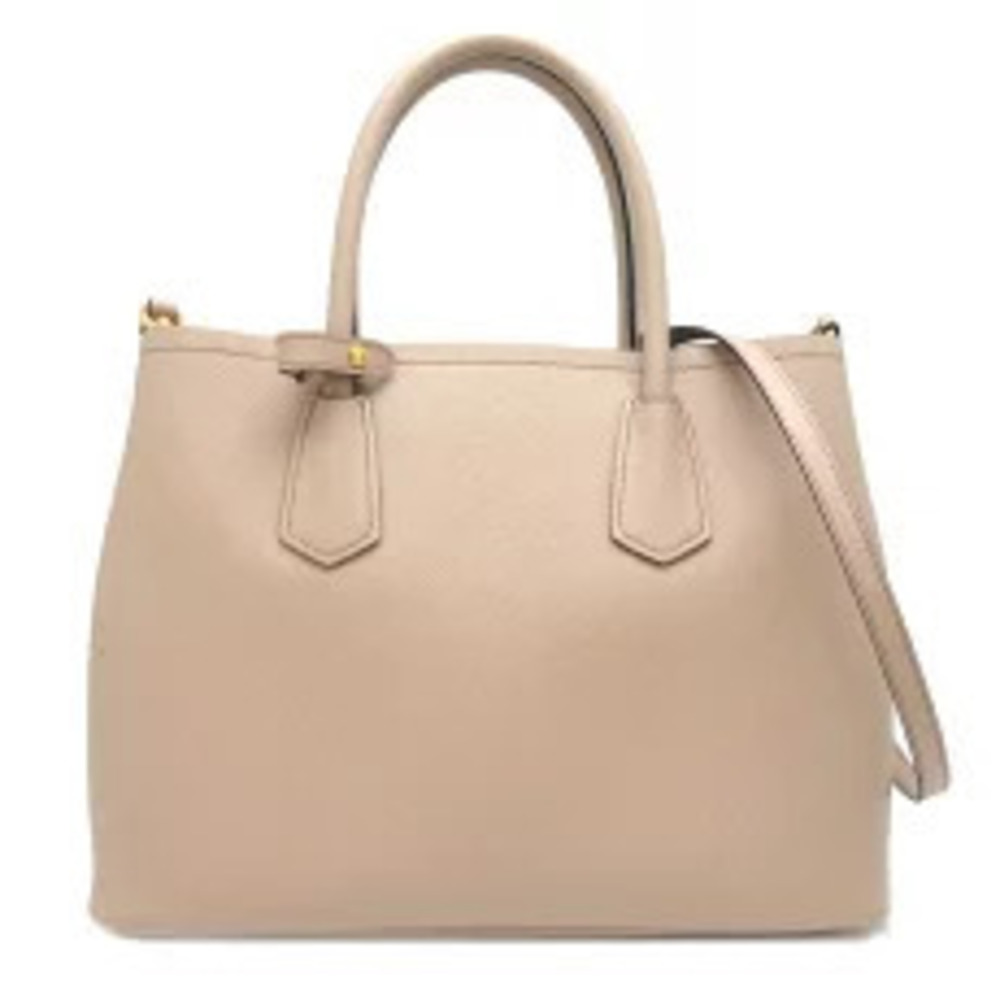 Prada Beige Cameo Shoulder Saffiano Bag Cuir Pink Leather Tan Pink